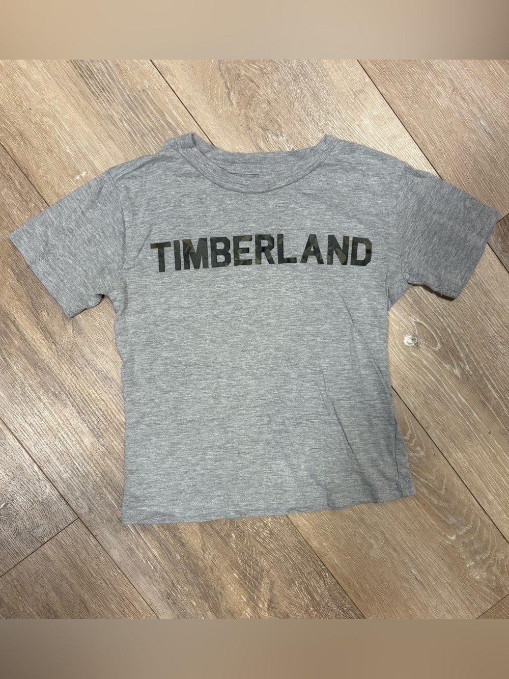 Timberland Kids Heather Gray Logo Tee